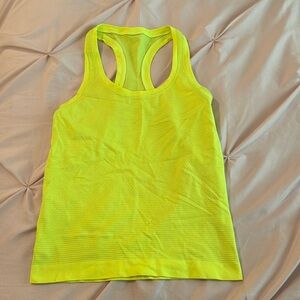 Lululemon Neon tank top size 0 - Race Length (Discontinued Color)